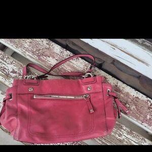 Coach Purse, Chelsea Peyton Shoulder Bag, pink, Leather